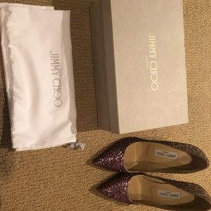 Jimmy Choo Anouk Glitter Pumps
